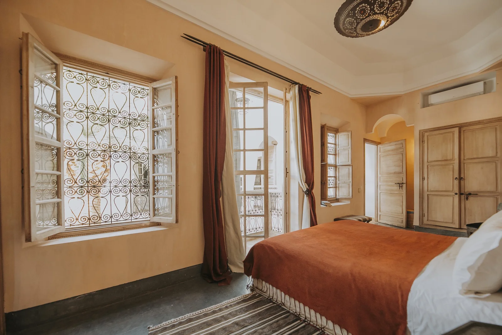 The Africaine Superior Room at Dar Zelda, with its African-inspired décor — view 2