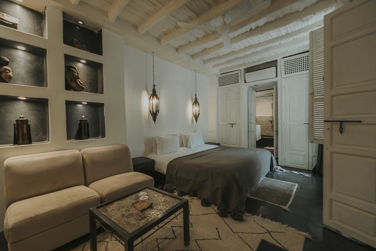 The Kenzia Suite at Dar Zelda, with Berber carpets and generous light — view 2